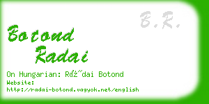 botond radai business card